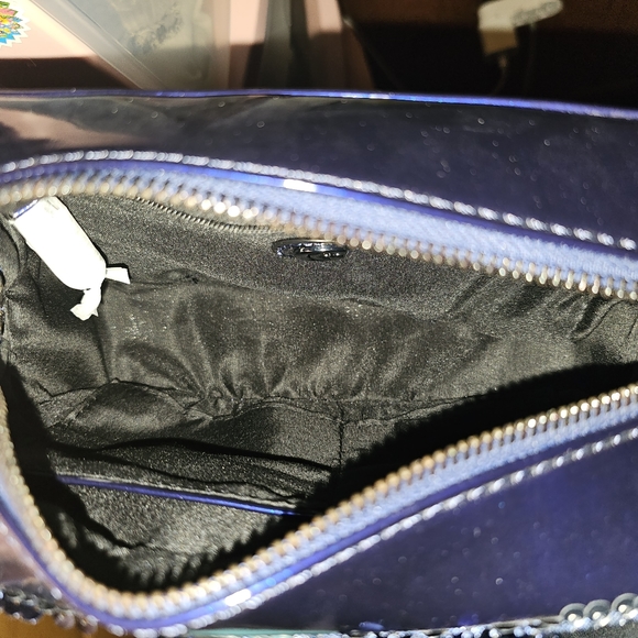 Charming Charlies sequins embellished Frost Blue Cross Body Bag. - Picture 6 of 6